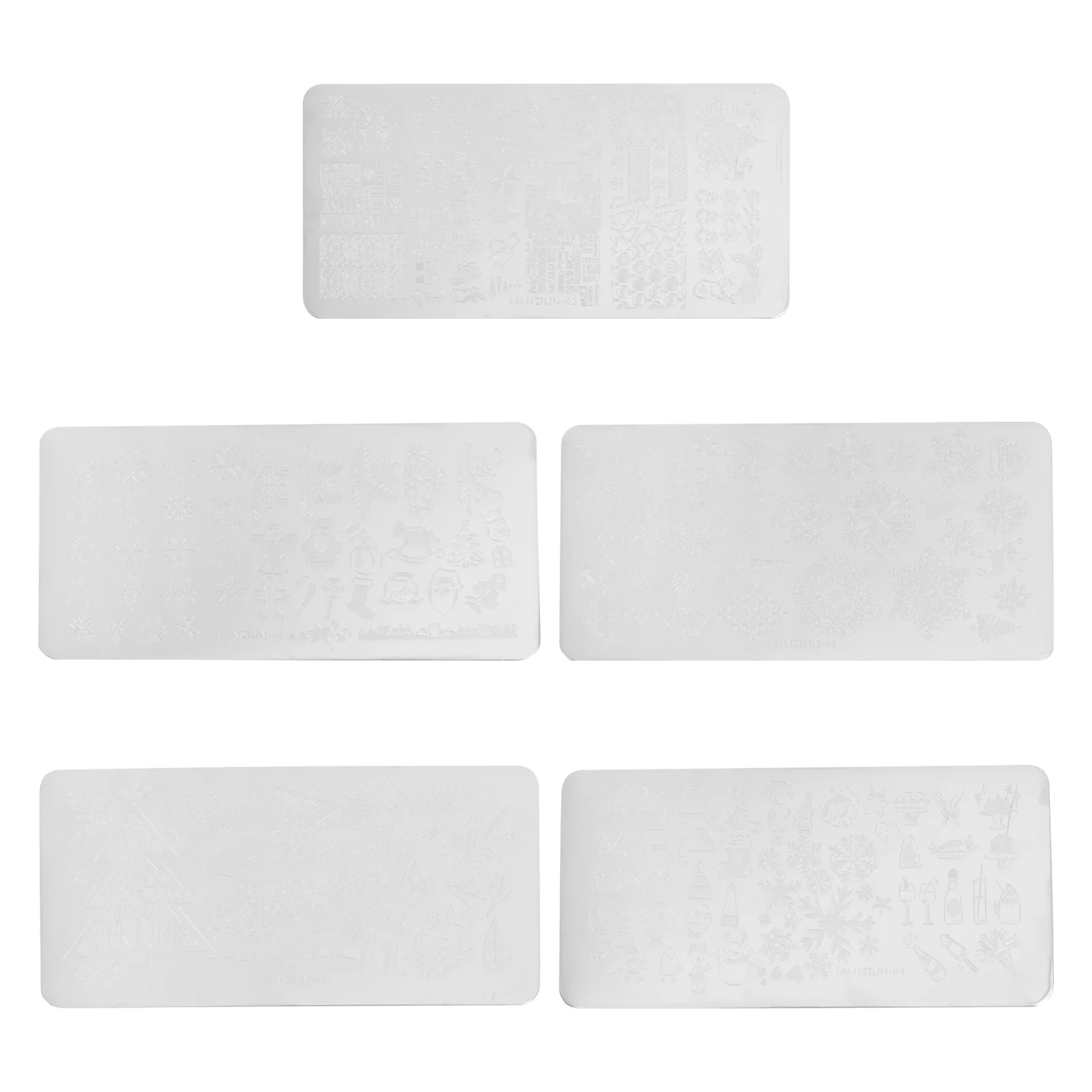 

5 Pcs Nail Stamp Plate Tack Board Supplies Pegboard Stamping Plates Nails Polish Stamper