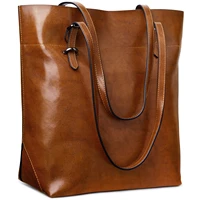 s zone vintage genuine leather tote shoulder bag handbag big large capacity upgraded 2 0