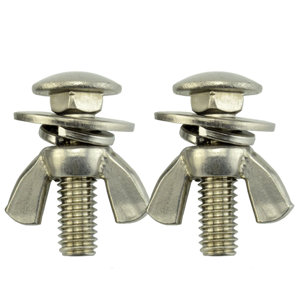 

Screw Bolts 2pcs/set 316 Stainless Steel Accessories Backplate Butterfly Sliver Submersible Tech Donut Replacement