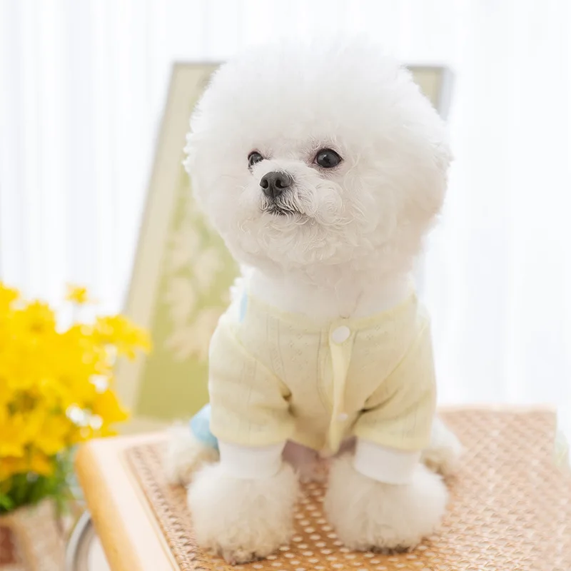 

Cute Daisy Puppy Clothes Thin Style Teddy Onesie Than Bear Summer Clothes Small Dog Four-legged Clothes XS-XL