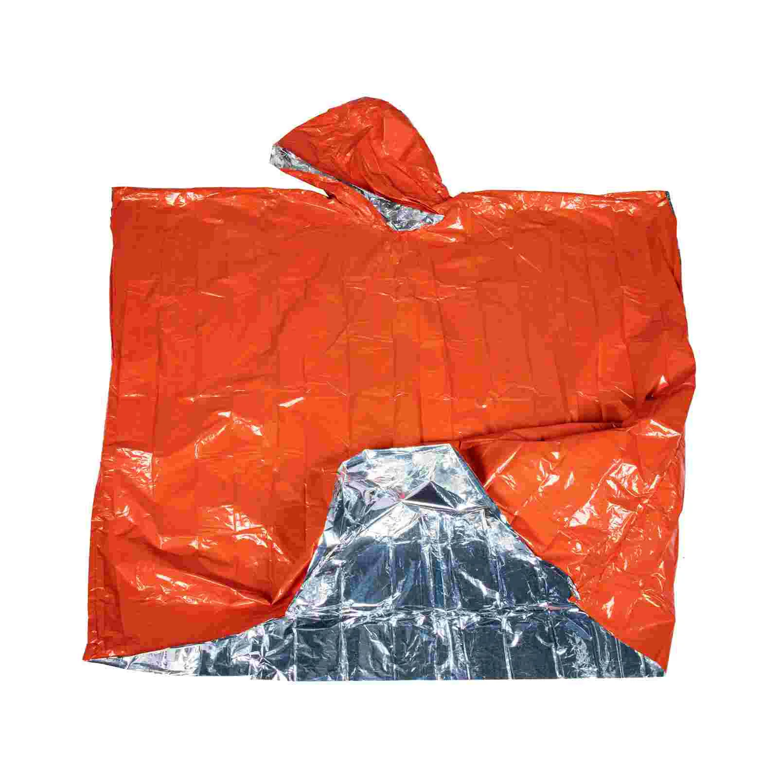 

Emergency Warm Raincoat Poncho Ponchos Hooded Men Adult Cape Survival Blanket Blankets