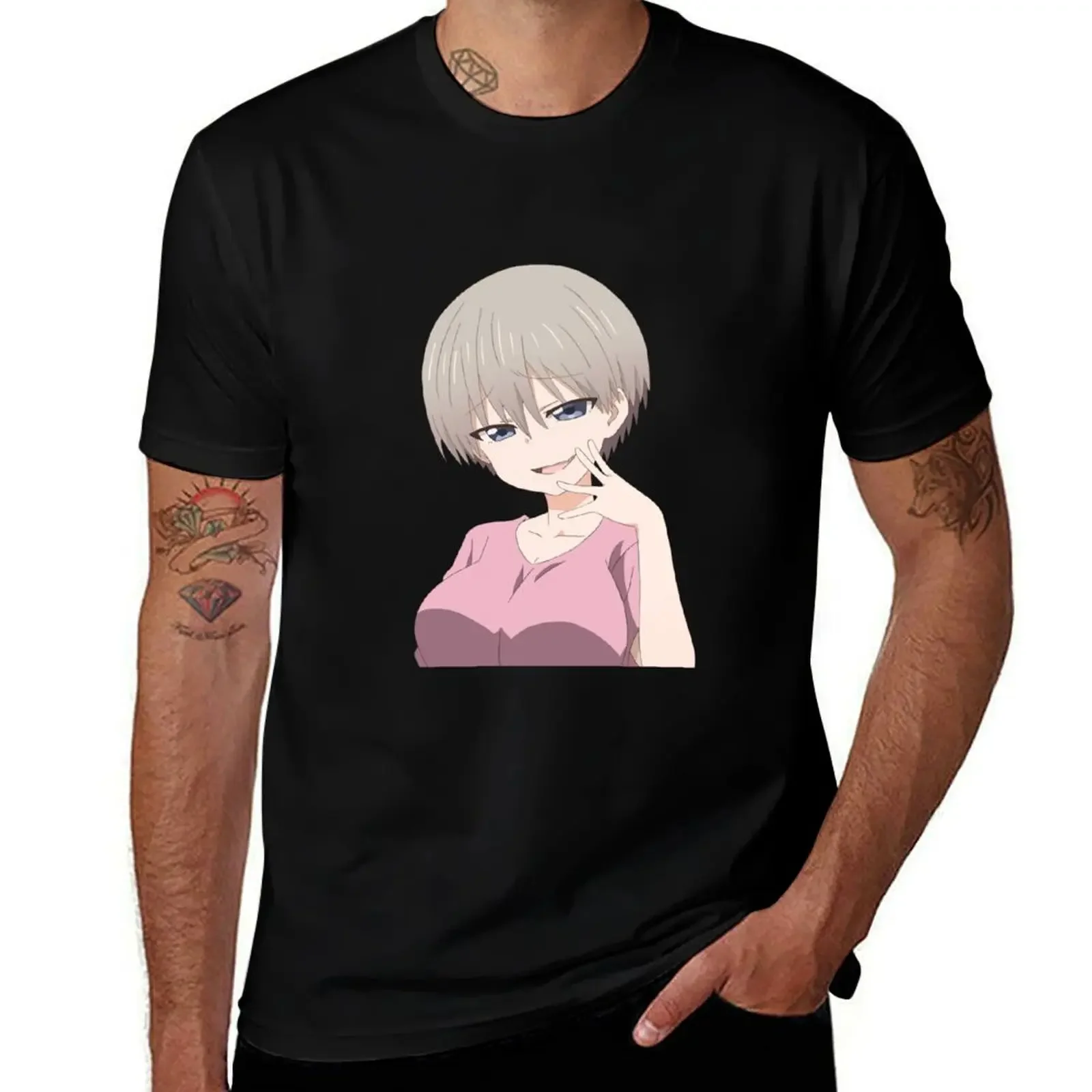 Футболка Uzaki-chan smug белая мужская футболка для мальчиков мужские рубашки