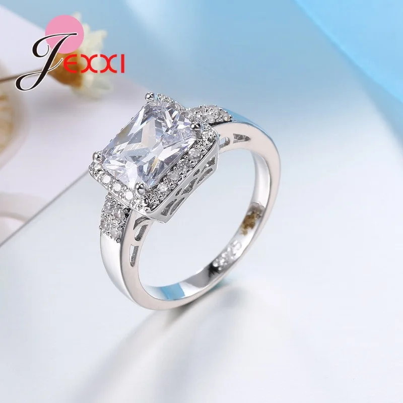 Для женщин Серебряные ювелирные изделия кубического циркония Кристал для