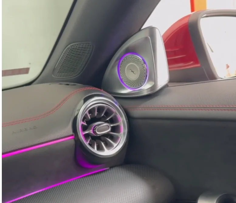 Фото UPsztec 64 цвета, 4D вращающийся твитер для Mercedes-Benz CLA W118, A W177, автомобильный 3D-динамик высоких частот, тюнинг №3