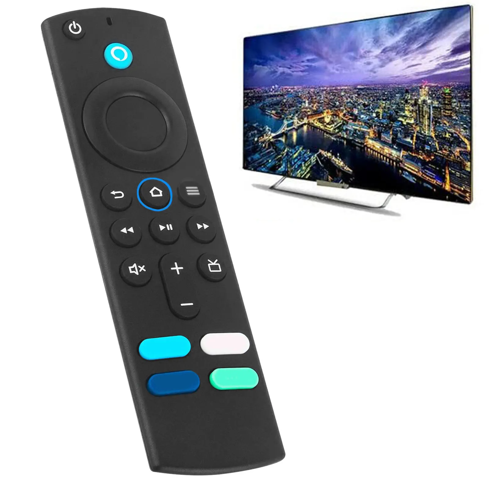 

Сменный умный голосовой пульт дистанционного управления для Amazon Fire TV Stick 4K, Lite, 4K Max, 2-го 3-го поколения Amazon TV Cube 1-го поколения, 2-го поколения