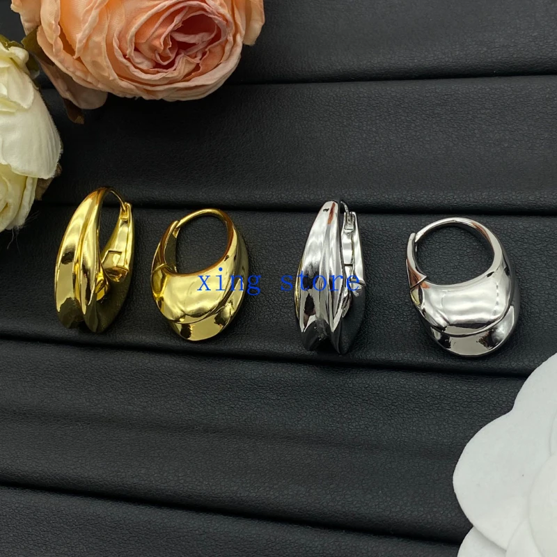 2024 модные новые геометрические женские серьги в стиле ретро с увеличенным