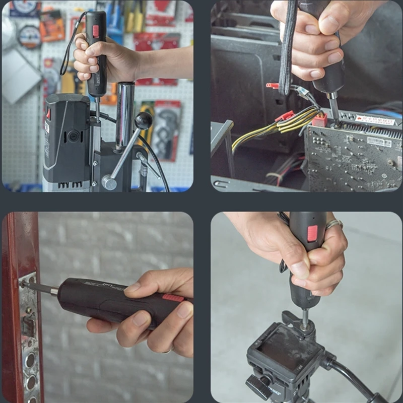 Электрическая отвертка 250 об/мин маленькая беспроводная дрель набор отверток