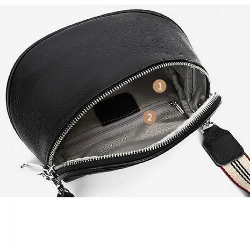 New Luxury Genuine Leather Women's Bag Top Layer Cowhide Saddle Bag Fashion Casual High-quality Ladies Shoulder Messenger Bags