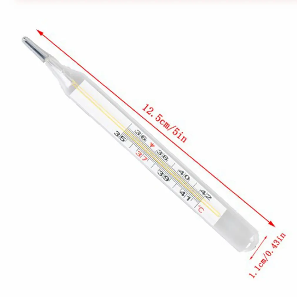 Прибор для измерения температуры тела стеклянный ртутный термометр подмышек