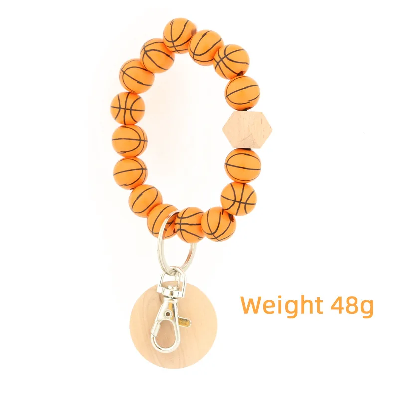 Бейсбольные Софтбол бусины Браслеты Браслет Брелок монограмма женская сумка