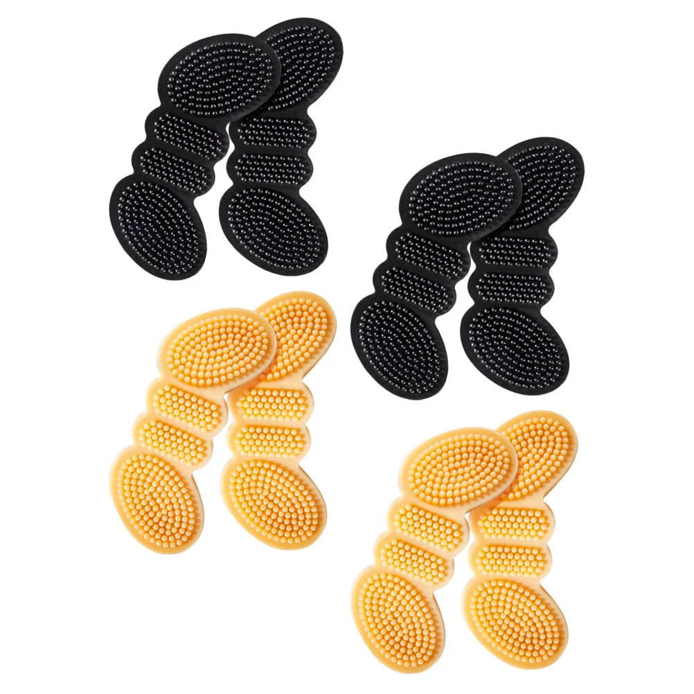 

4 Pairs of Silicone Heel Stickers 4D Silicone Heel Cushion Heel Protectors