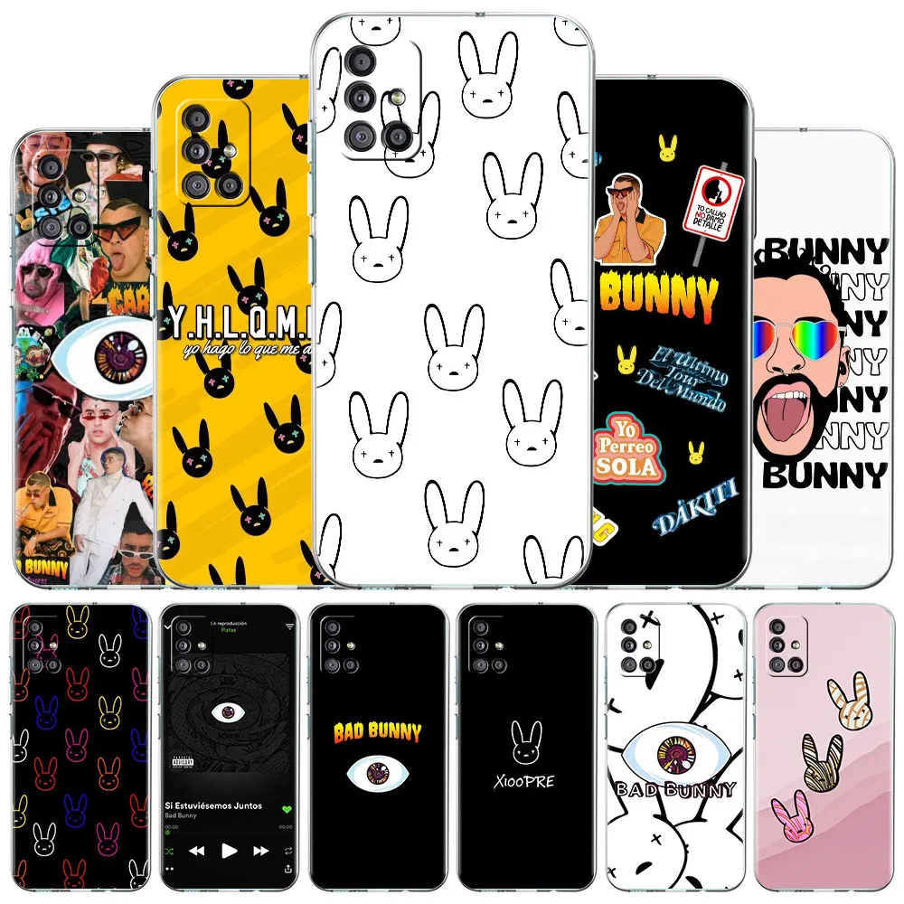 

Phone Case For Samsung Galaxy A52 A32 A12 A21s A71 A31 A51 A33 A72 A22 A50 A23 A53 A70 A13 Soft Cover Yo Perreo Sola Bad Bunnys