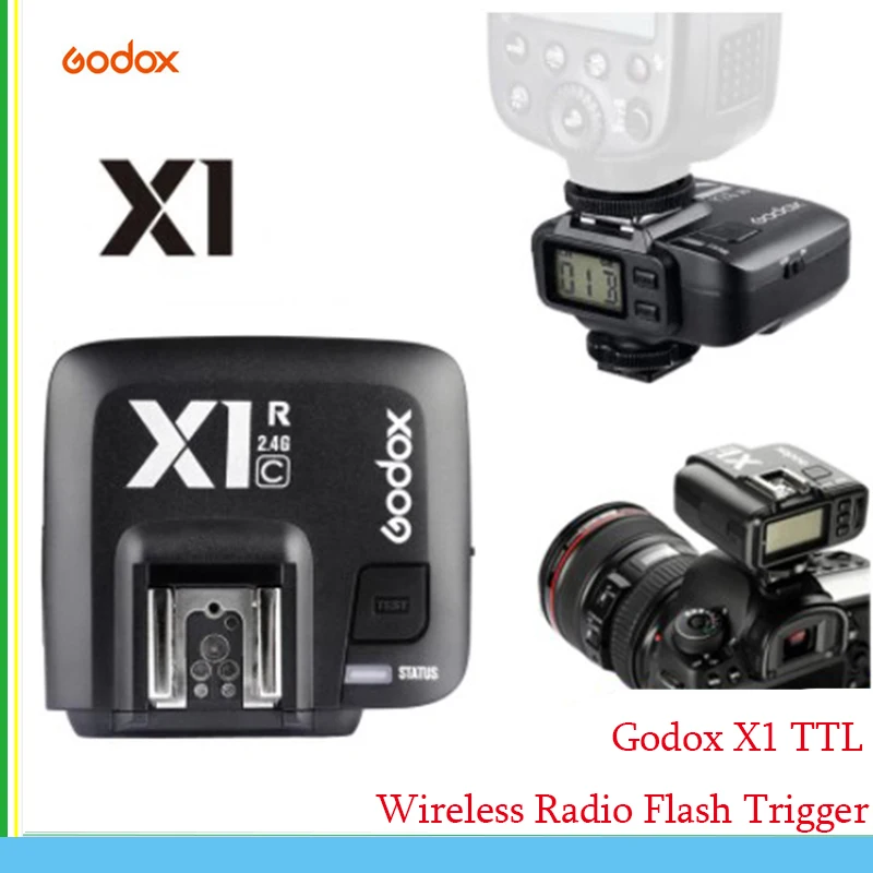 

Godox X1 TTL Беспроводная радиовспышка триггер передатчик и приемник для Canon Nikon Sony Olymous Fuji студийная вспышка Speedlite Fuji