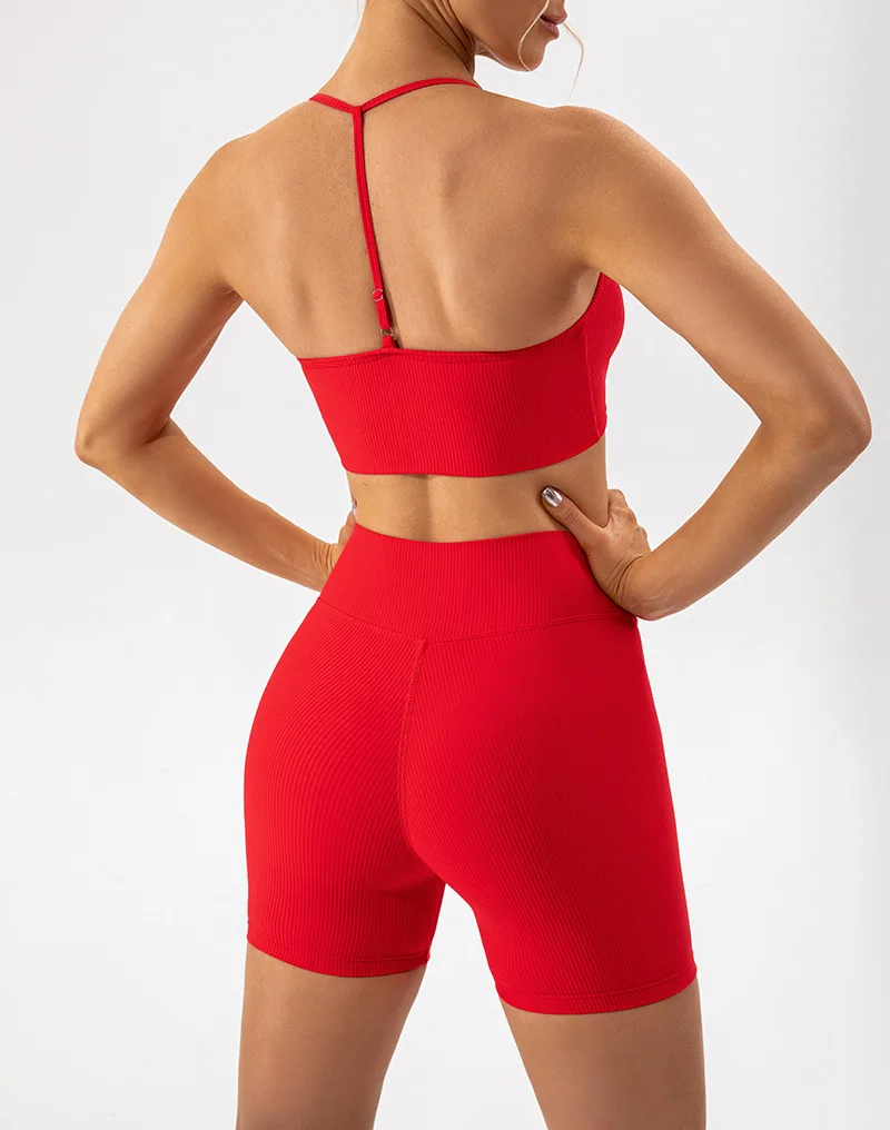 

Women's New Thread Speed Dry Sportswear Training Running Fitness Wear Yoga Suit 2Pieces Set