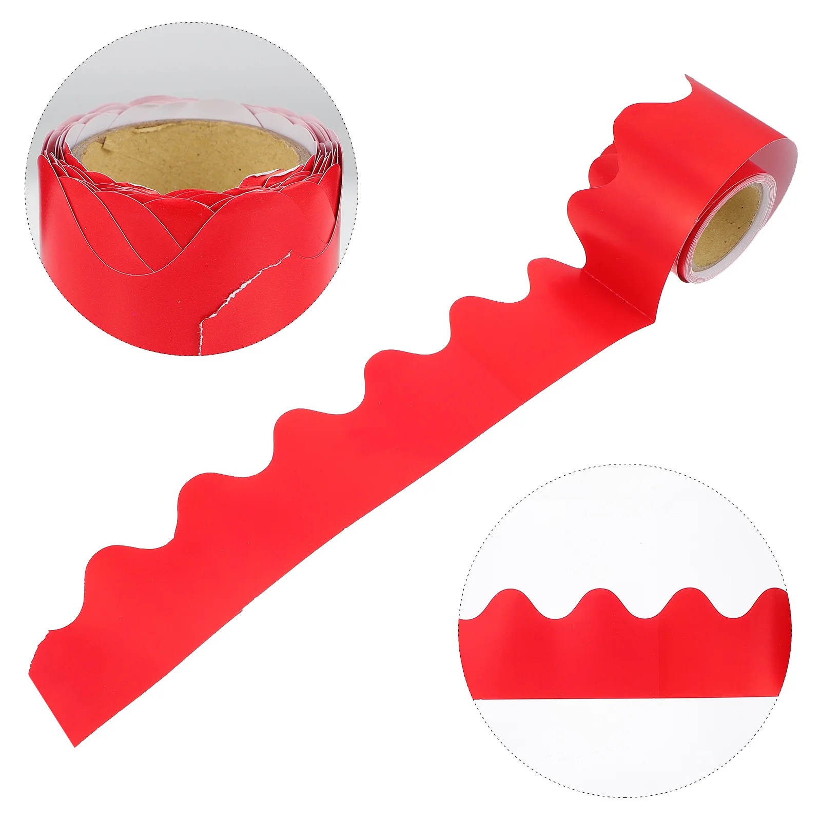 

5 M Red Letter Stickers Border Decorative Paper Display Board Purple Jam Office