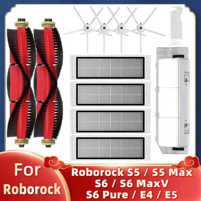 

Запчасти для пылесоса XiaoMi Roborock S5 Max S6 MaxV S6, фильтр НЕРА, основная и боковая щетки