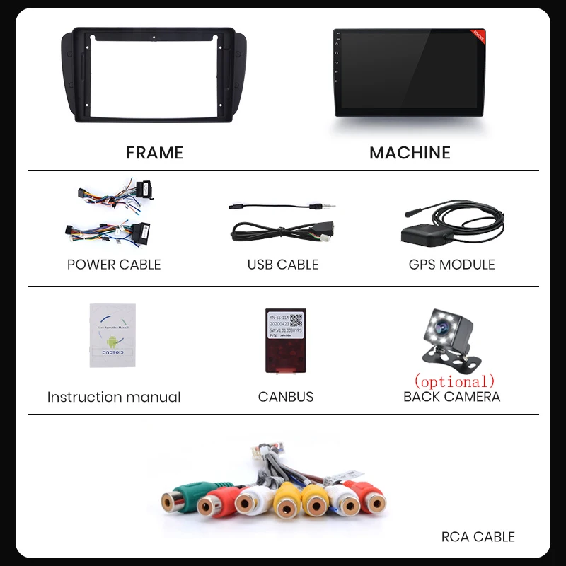 $552.00 2 din Android Auto Radio for Seat Ibiza 6j 2009 - 2013 2010 Carplay  Car Multimedia GPS 2din autoradio