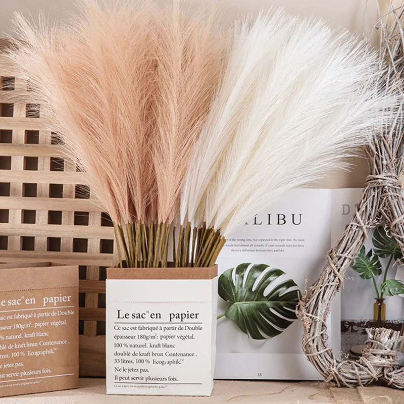 

5/10Pcs Mini Pampas Reed Grass Artificial Reed Simulation Arrangement Art DIY Decorative Wedding Party Home Room Decor
