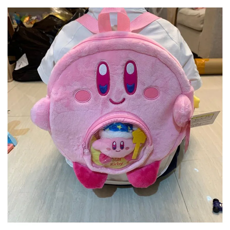 

Милые милые Мультяшные японские супер мягкие плюшевые игрушки Kirby 30 см, плюшевая кукла, плюшевый рюкзак, детский подарок