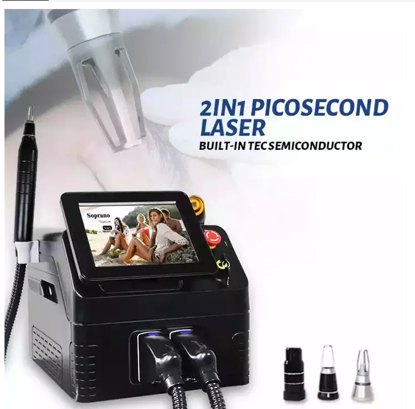 

2023 2 in 1 808nm Diode Laser Picosecond Nd Yag Hair Removal Machine 3 Wavelength Laser Tattoo Removal Laser
