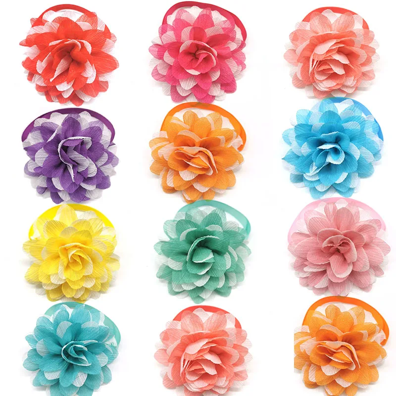 

30pcs Small Dog Cat Puppy Bow Tie Neckties Chiffon Dog Bow Tie Collar Small Dog Grooming Accessories Pet Accessories
