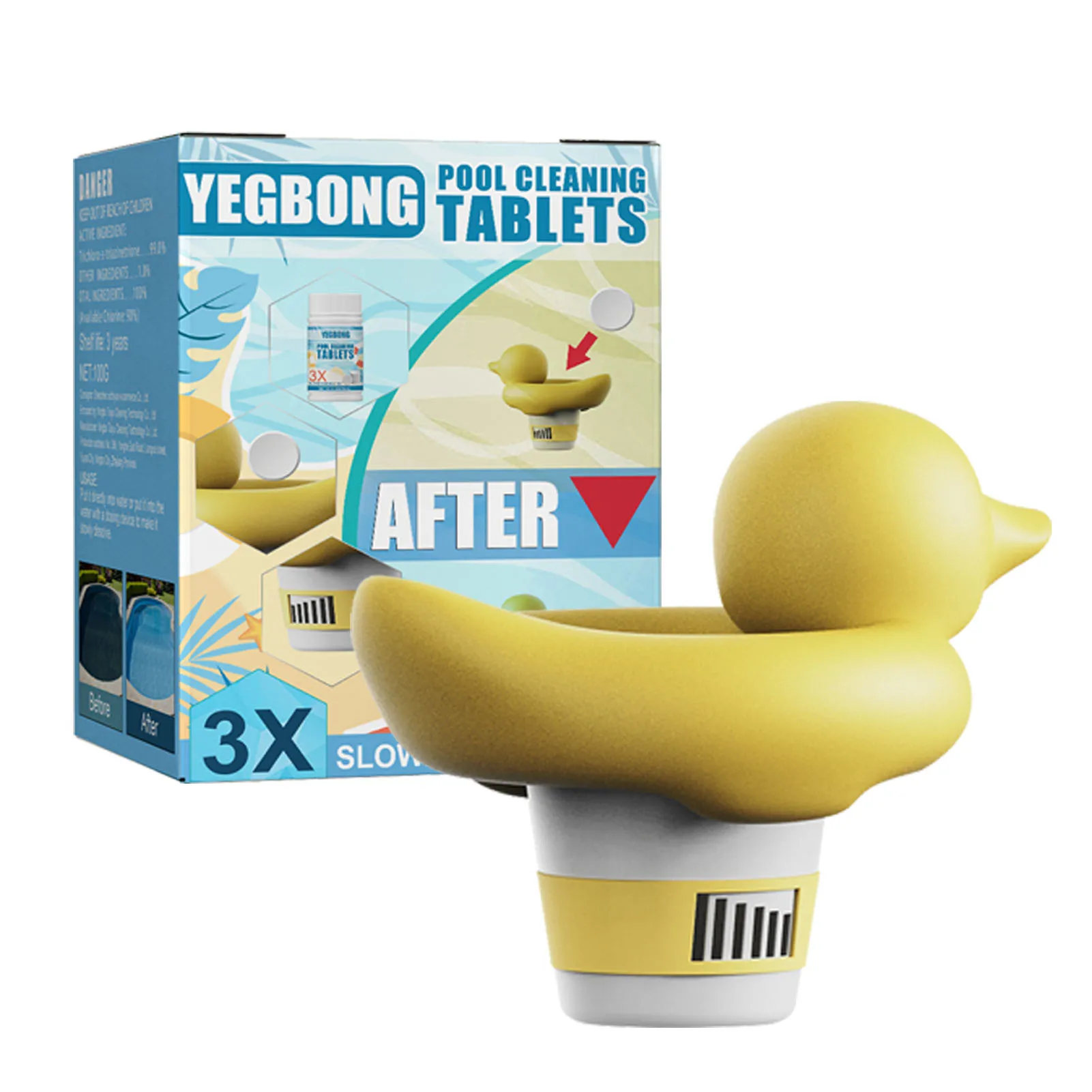 

Pool Chlorine Dispenser Duck Chlorine Floater Floating Dispensers For Swimming Pool Hot Tub SPA Indoor Outdoor Pools Clean Tool
