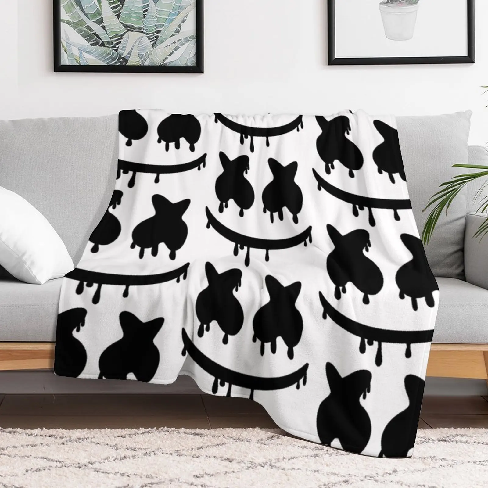 Одеяло Marshmello тонкие рождественские подарки клетчатые декоративные одеяла для