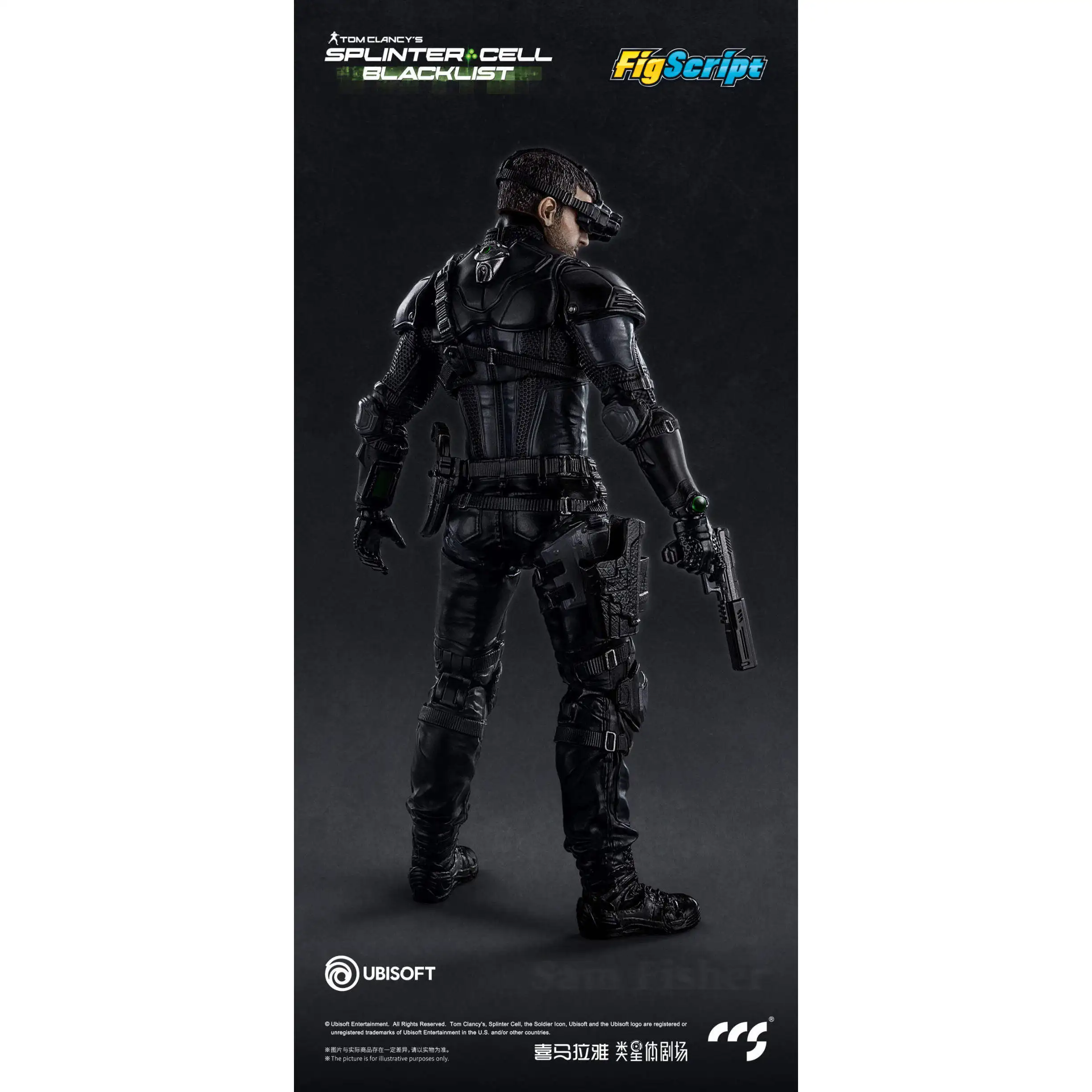Фото В наличии: Коллекционная фигурка CCSTOYS 1/12 FigScript Tom Clancy's Splinter Cell 6 Сэм Фишер №5