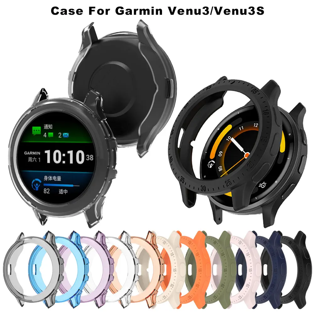 

Защитный чехол из ТПУ для смарт-часов Garmin CAME 3 3S, мягкий силиконовый бампер Garmin Venu3 Venu3S, защитные аксессуары