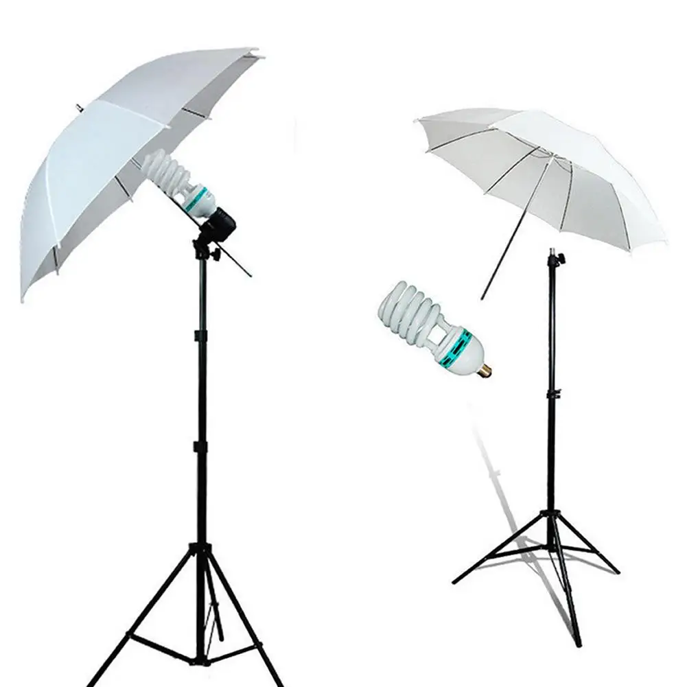 

2pcs Umbrella Photo Studio Light Stand E27 Lamp Holder Photography Lamp Kit