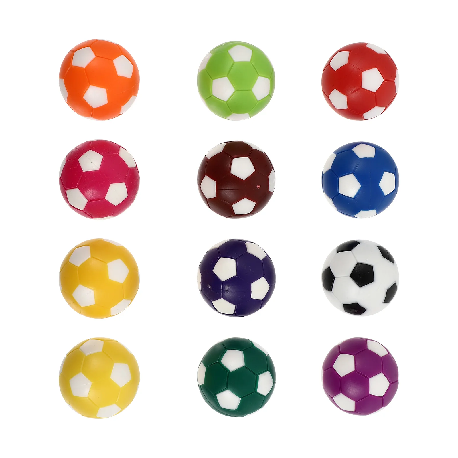 

12Pcs Table Soccer Colored Foosball Table Soccer Accessory for Bar Cafe Home