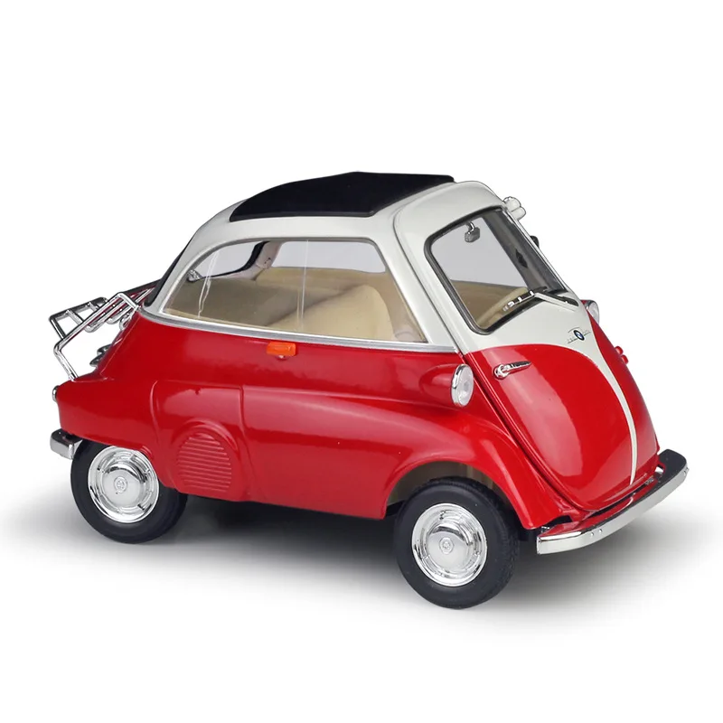 

1/18 BMW isetta Egg Alloy Car Model Diecast Metal MINI Toy Classic Retro Car Model High Simulation Collection Childrens Toy Gift