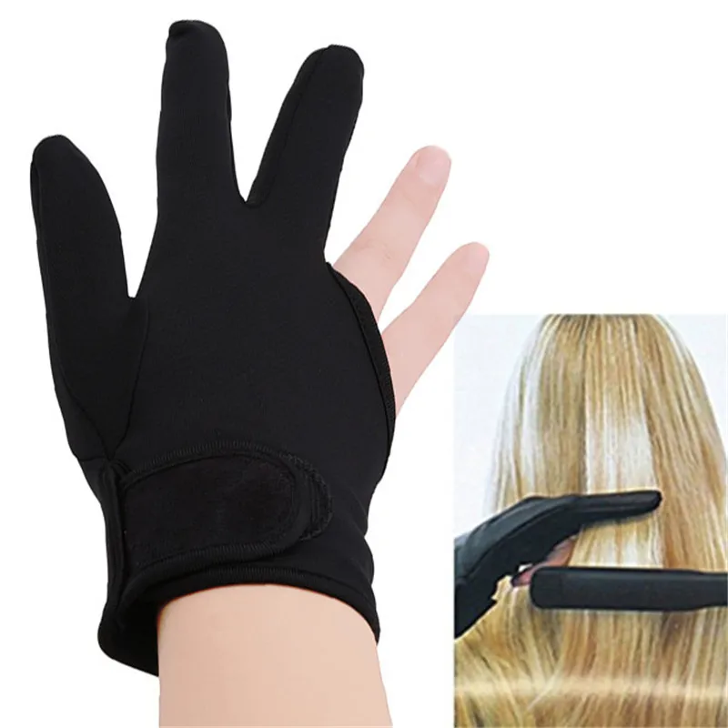

1PC Barber Hairdressing Three Fingers Glove Heat Resistant Finger Protect Hair Straightening Curling Styling Accessories