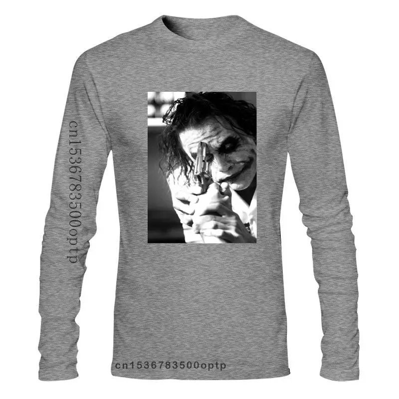 

2022 Man Clothing Joker Heath Ledger Gun T Shirt Sizes From Med - 3xl Anime Tshirt Plus Size