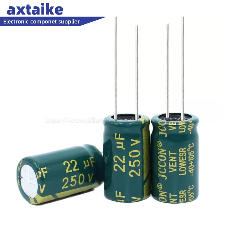 

250V 4.7UF 10UF 15UF 22UF 47UF 68UF 100UF 150UF 220UF 330UF 470UF High Frequency Low ESR Aluminum Electrolytic Capacitor DIP