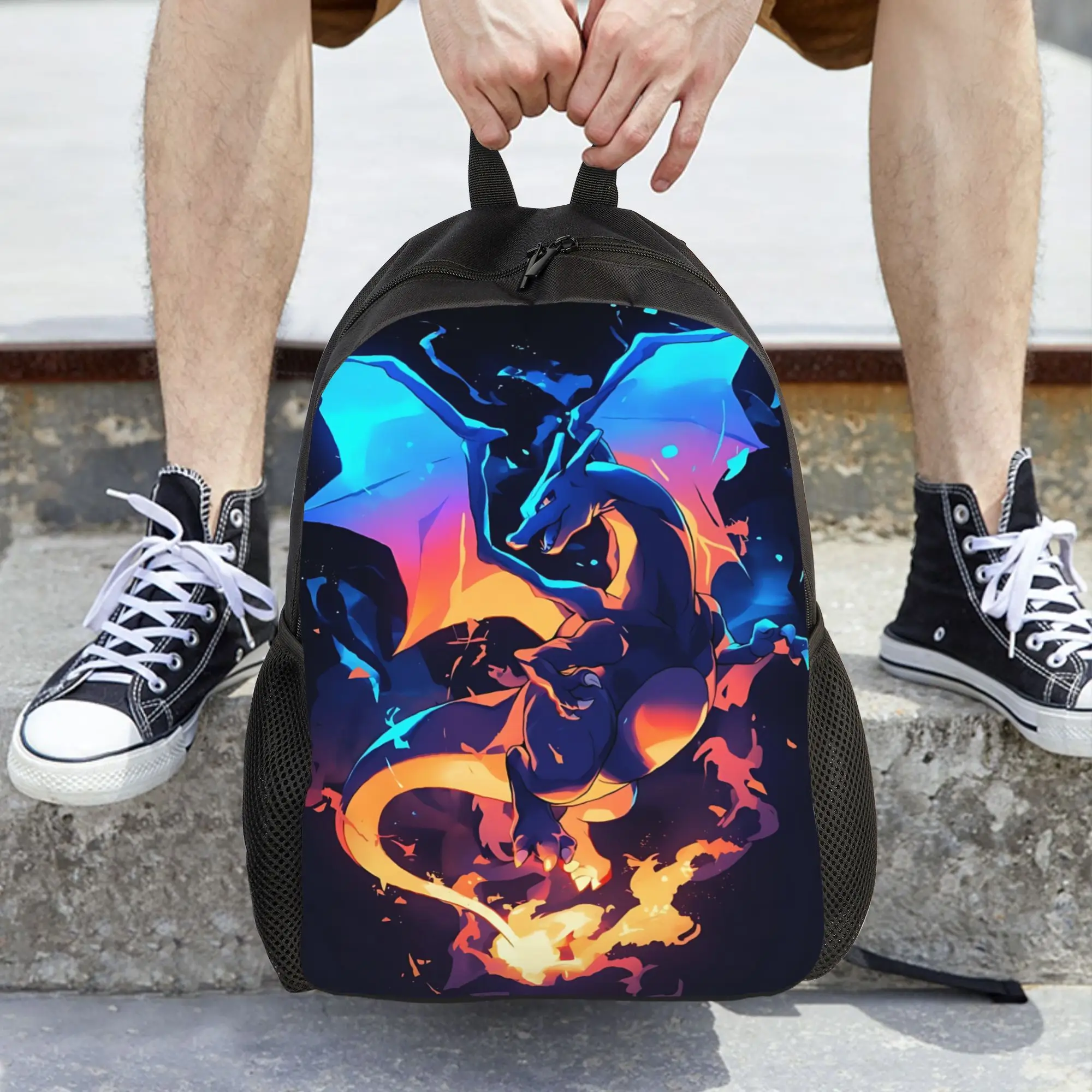 Модные рюкзаки, рюкзак Pokemon, повседневный рюкзак, рюкзак Charizard, прочный уличный рюкзак на плечо (art.: 3920da0df17db) - 3920da0df17db