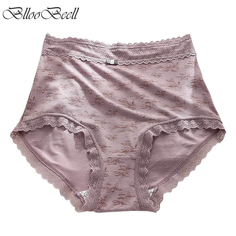 Новое женское нижнее белье из модала кружевные трусики с высокой талией