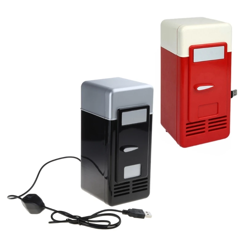 Фото Мини-автомобильный холодильник USB Многофункциональный домашний дорожный автомобильный холодильник двойного назначения, теплый №1
