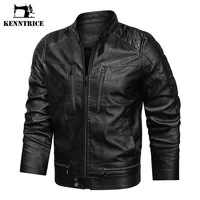kenntrice 2022 new winter men biker jacket fashion thick tie dye style faux leather outwear classic slim fit coat mens clothing