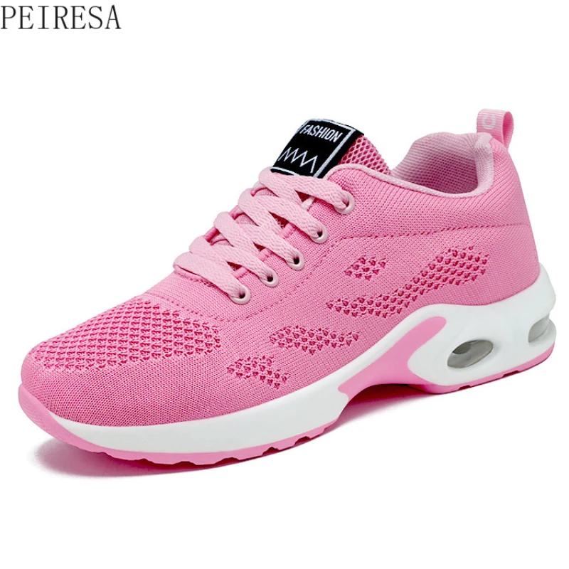 Women's Shoes 2022 Spring New Air Cushion Shoes Fashion Trend Women's Shoes Soft Sole Breathable Comfortable Sports Shoes Women