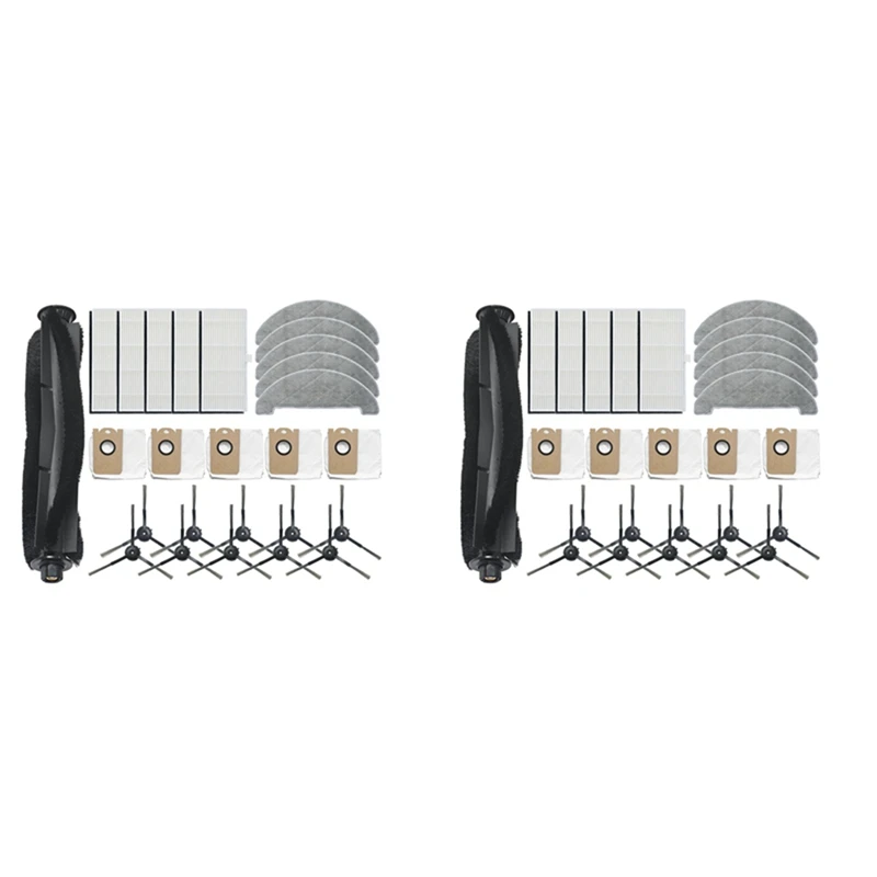 

2 Set Mop Cloth HEPA Filters Side Brushes Dust Bag For VIOMI S9 Vacuum Cleaning Brush Replacement Parts Accessories