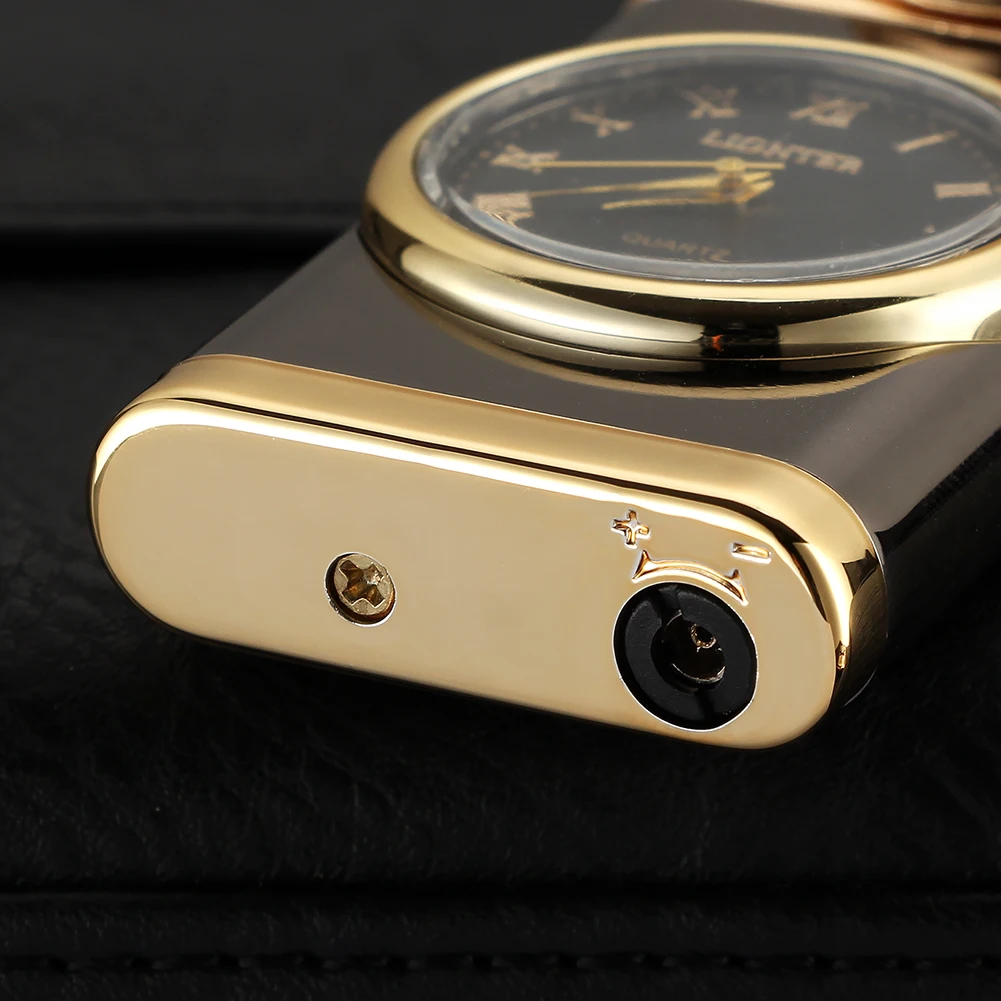 Креативные механические часы 1 струйная зажигалка для сигар инструменты курения