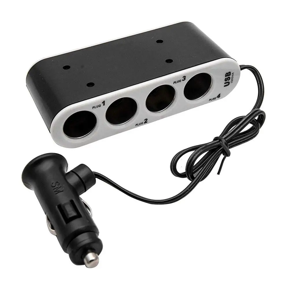 1 шт. 12 В/24 В постоянного тока USB 60 Вт 4-сторонний многоразъемный автомобильный