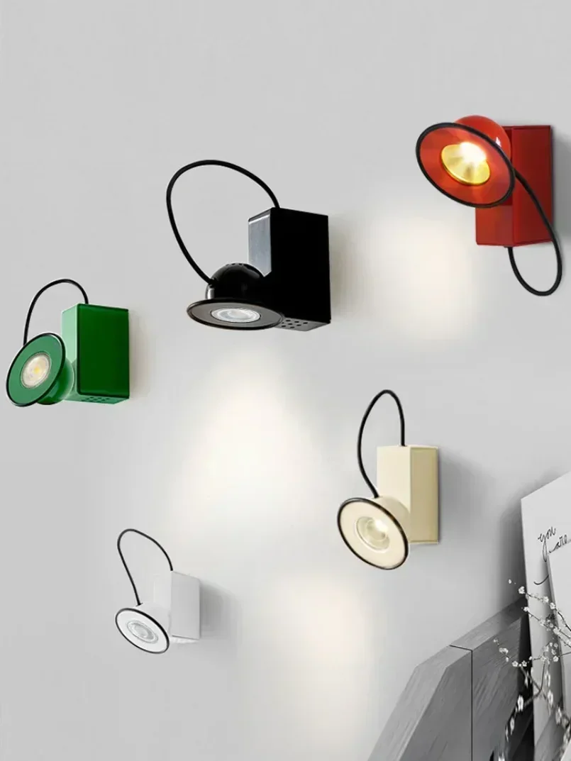 Modern Italian Stilnovo Minibox Magnetic Light Reading Retro Bedroom Desk Study Designer Wall Lamp