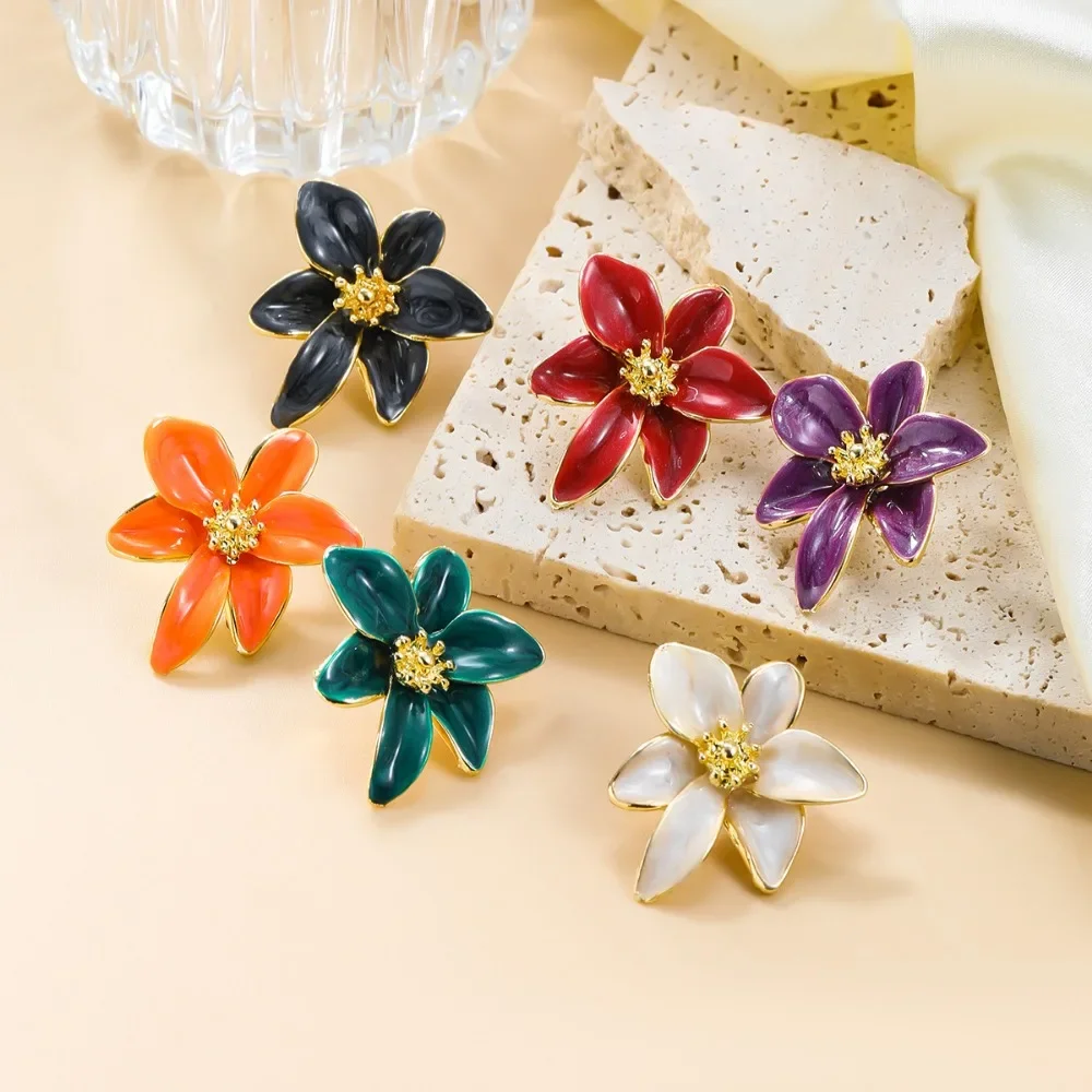 Женские серьги-гвоздики из нержавеющей стали