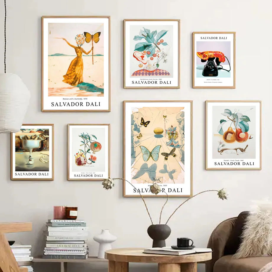 Скандинавские плакаты и печать Сальвадор Дали фрукты Настенная картина на