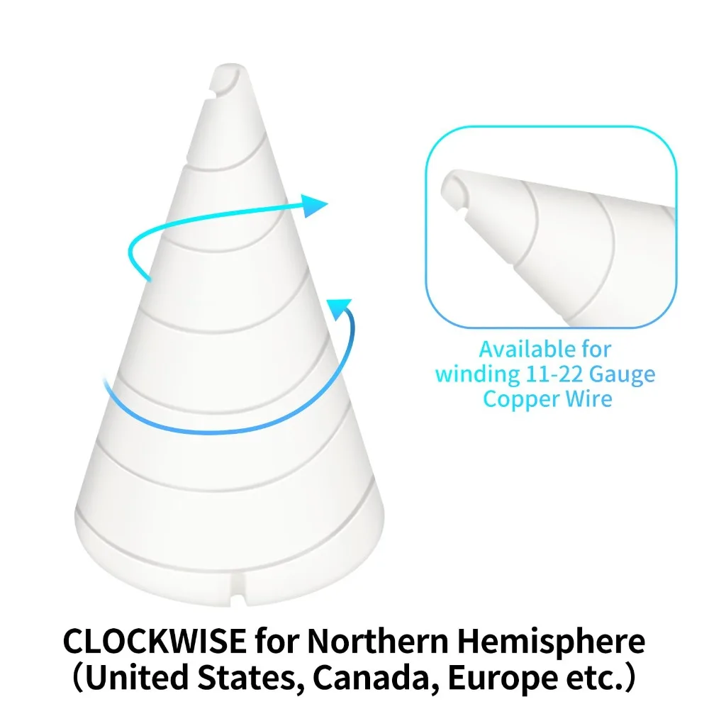 Приспособление для намотки конусной катушки Fibonacci изготовления садовых антен