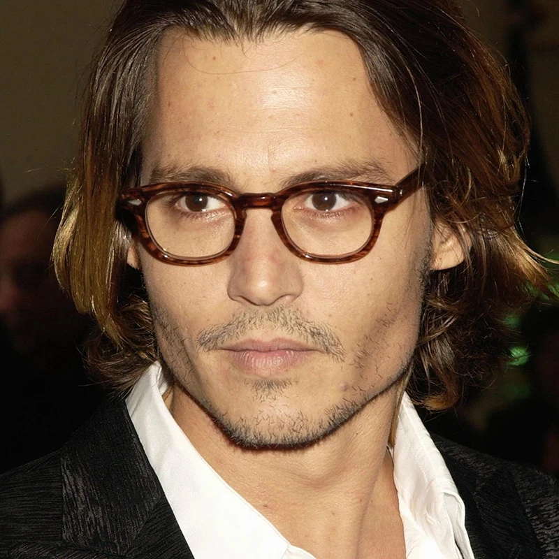 2022 Retro Johnny Depp Style Anti Blue Light Glasses Men Women Classic Vintage Prescription Photochromic Reading Glasses+0 to 6