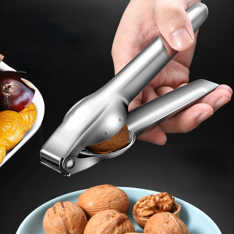 

Stainless Steel Chestnut Machine 2 In 1 Quick Clip Walnut Pliers Chestnut Sheath Cutter Opener Nut Cracker Sheller Kitchen Tool