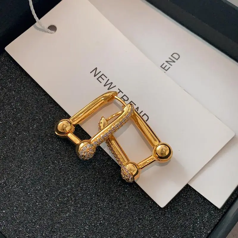 Металлическая пряжка для обуви новинка 2024 популярные изящные серьги легкие